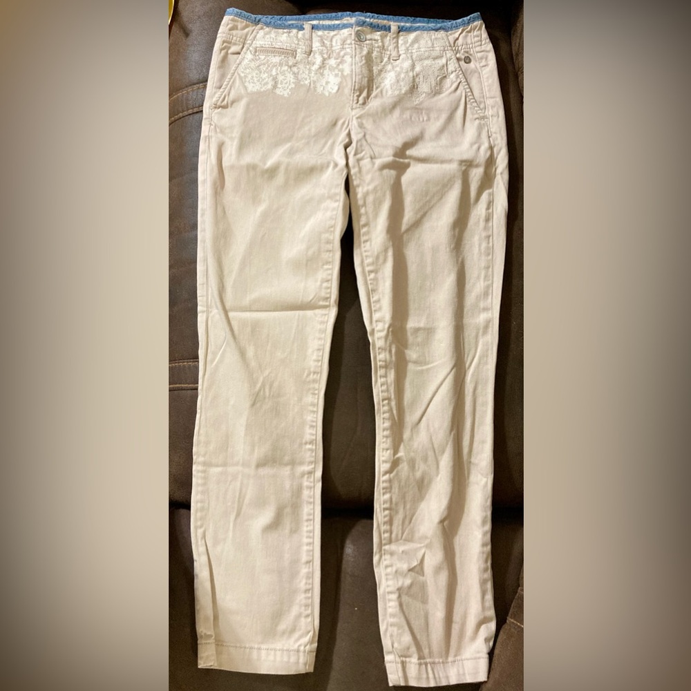 Anthropology Pilcro and the Letterpress khakis size 27